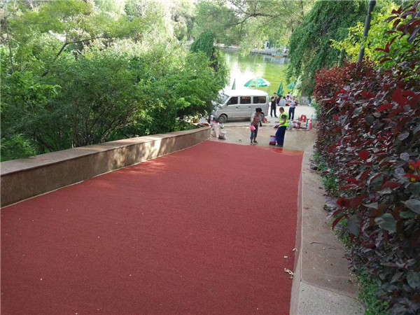 蛟河彩色路面施工